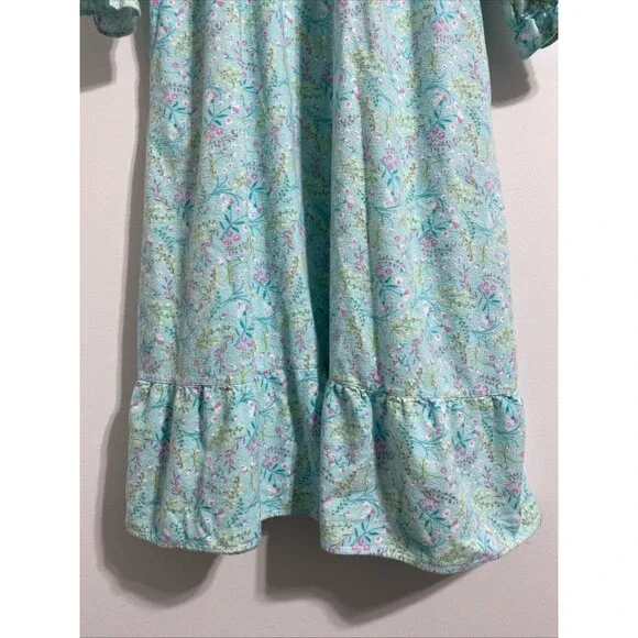 La Cera Nightgown Women's S Flannel Pockets Floral Grandma Cottagecore Peasant - Picture 7 of 16
